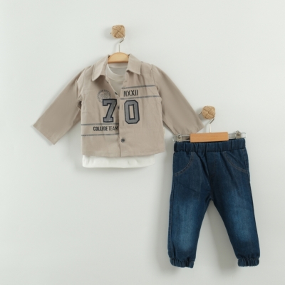 COLLEGE TEAM KOT PANTOLON 3 LÜ TAKIM