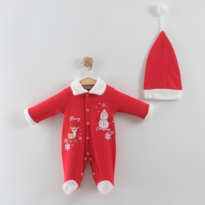 CHRİSTMAS ŞAPKALI ÇORAPLI TULUM